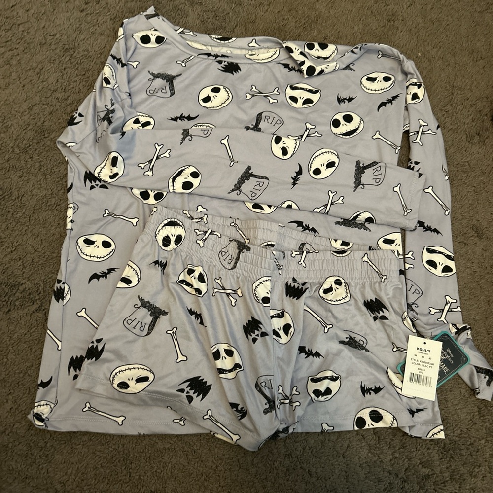 Purple Nightmare Before Christmas pajama set